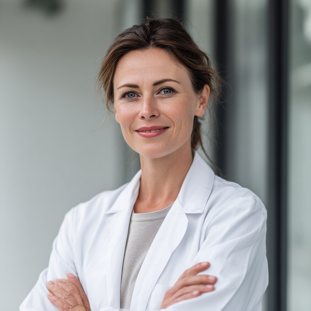 Professional team of European health consultants, mixed gender, smiling confidently in modern office setting, natural lighting, realistic business portrait